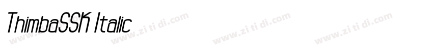 ThimbaSSK Italic字体转换
